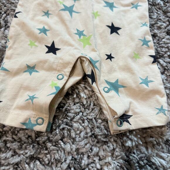 Okie Dokie Romper Baby Boy Gender Neutral Newborn Infant Star Print Shortalls - Picture 4 of 5